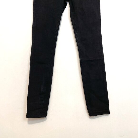 ARTICLES OF SOCIETY Mya Skinny Jeans Solid Black Mid Rise Full Length Stretch 27 - Picture 6 of 14